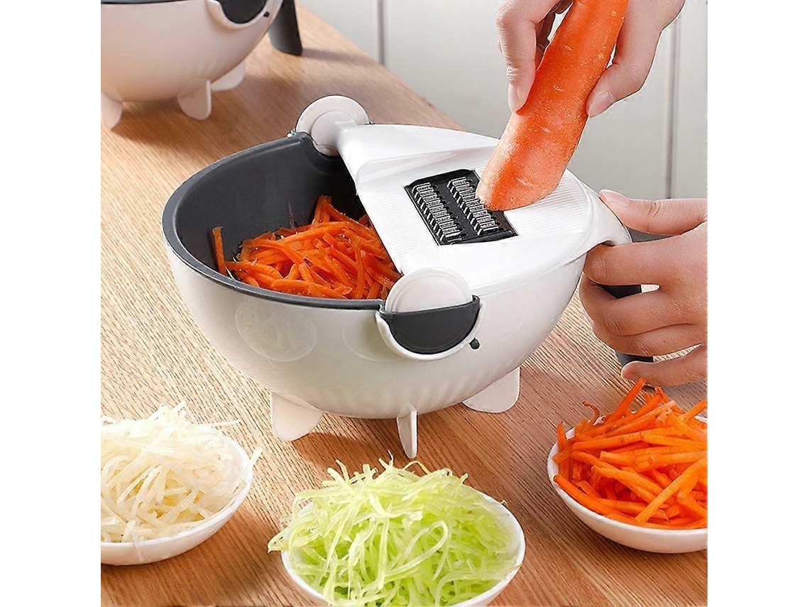 Cortador de verduras multifuncional 9 en 1, accesorio de cocina con cesta escurridora, herramientas, capacidad, bricolaje