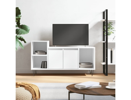Mueble De Tv VIDAXL Blanco Madera contrachapada (100x35x55 cm)