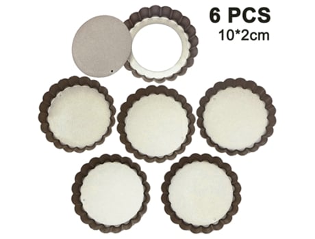 moldes para tartas antiadherentes de alta resistencia con fondo extraíble, moldes para quiche de fondo suelto extraíbles, molde para pasteles (10*2...