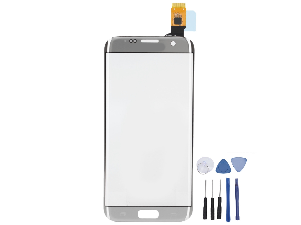 Digitalizador De Pantalla Táctil De Cristal Para Samsung Galaxy S7 Edge Con Herramientas - Plateado