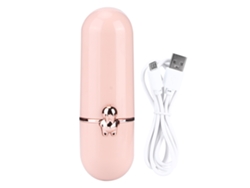 Mini ventilador portátil plegable con forma de pulpo rosa, recargable por USB.