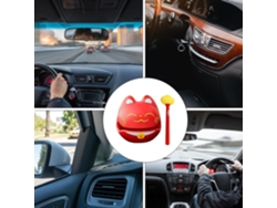 Adornos Para El Salpicadero, Figura De Oso Animado, Accesorio Para Columpio De Coche.