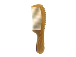 Peine de cuerno de búfalo Natural de Vietnam, peine de cuerno de buey antiestático, peine de masaje de cabello amarillo YEMAESRE
