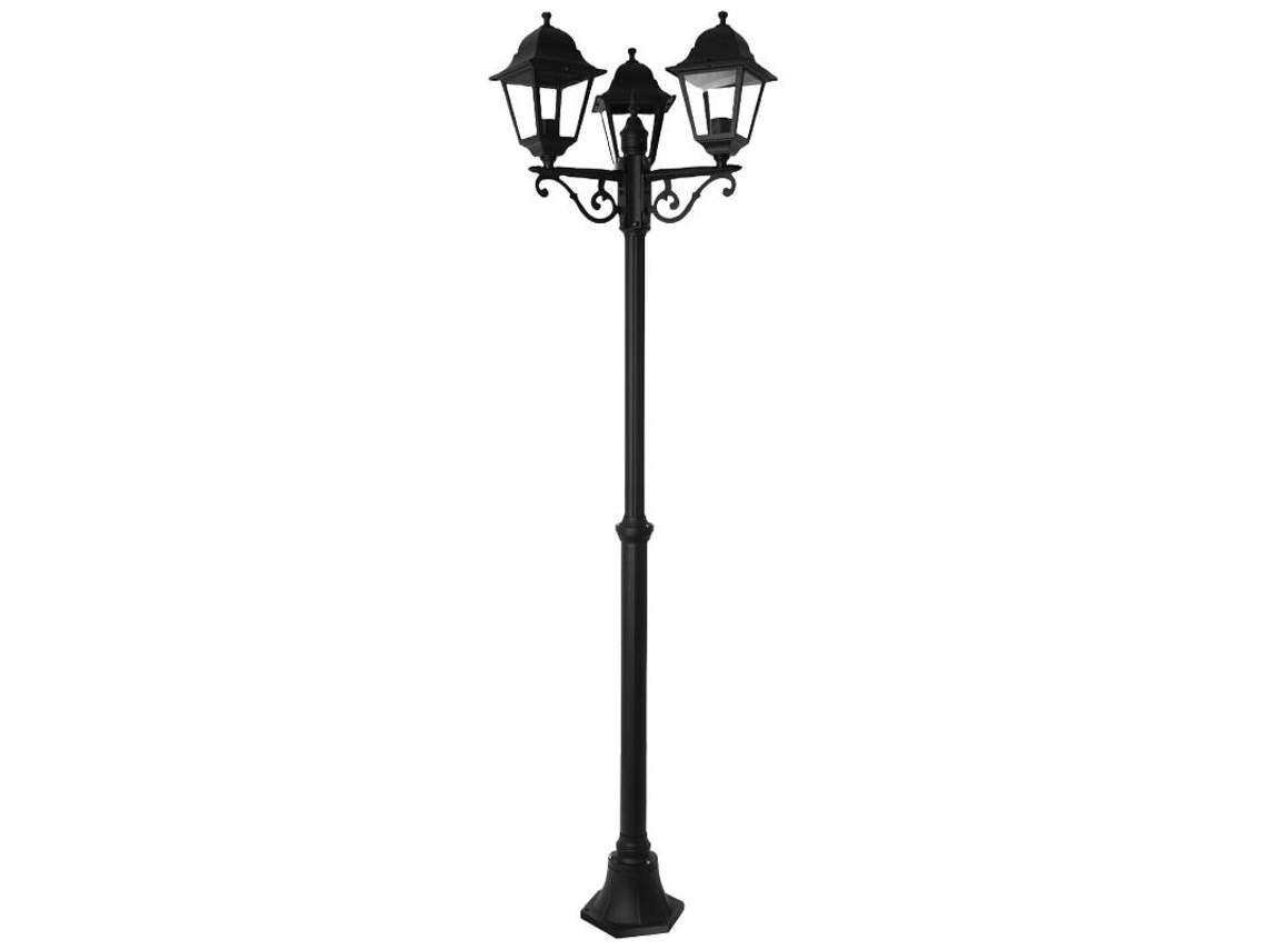 Farol Jardin Con Columna 3 Faroles 2m.