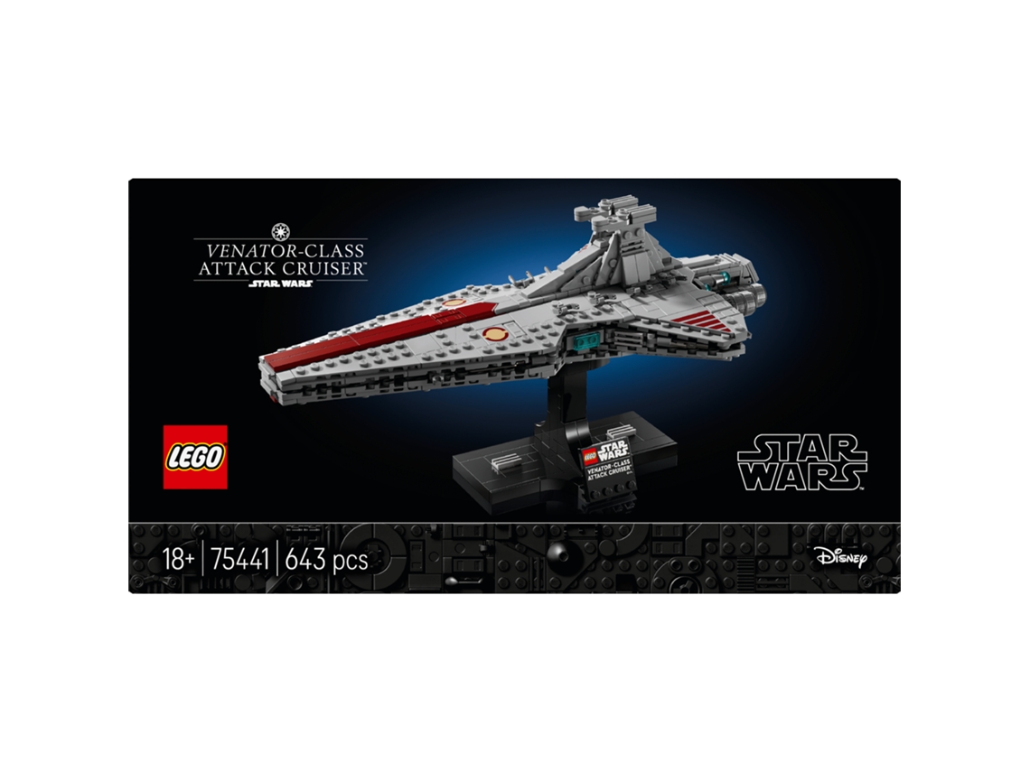 Lego® 75441 Star Wars: Crucero Clase Venator – Maqueta Adultos, Decoración, Nave De La República