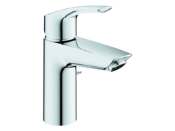 Grifo monomando para lavabo Eurosmart, tamaño S, salida de 109 mm, desagüe automático, Ecomode, 32926003, Grohe, color cromo