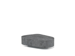 Mesa de Centro Trapecio 100 X 52 X 28H en Piedra Fósil Gris STONES