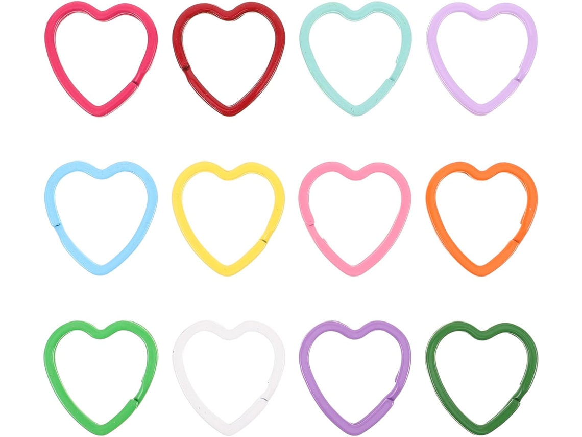 30 Piezas De Llaveros Con Forma De Corazón, Conectores Para Llaveros, Cierres De Corazón, Joyería Y Pasatiempos.