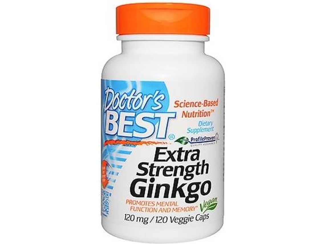 Complemento Alimentar DOCTOR'S BEST Ginkgo De Força Extra (120 cápsulas vegetais)