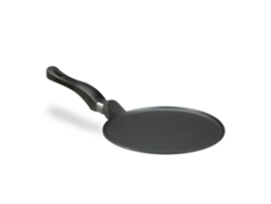 Relaxdays Crepera, Sartén Para Tortitas Y Crepes, Antiadherente, Plana, 25 Cm, Fácil De Limpiar, 1 Ud., Negro