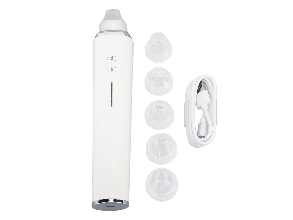 Aspiradora De Puntos Negros Con Cámara Hd De 5 Mp Y Zoom Óptico De 20x, 5 Cabezales De Succión Y Batería De 800 Mah.