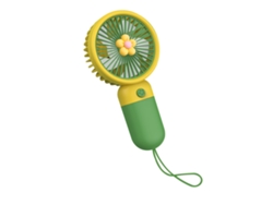Ventilador portátil recargable por USB, silencioso y fresco.