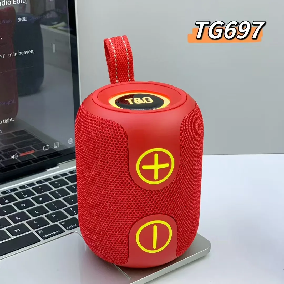 Altavoz Bluetooth (rojo) Con Potente Iluminación, Compatible Con Tws, Radio Fm, Tarjeta Tf E Interfaz Usb.