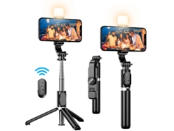 Palo selfie de 41 pulgadas con trípode extensible, control remoto inalámbrico, rotación de 360°, compatible con iPhone Viewleaf