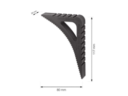 Bloqueador De Ventanas Y Puertas Blockystar 2 Pack Negro - Antichoque De Goma Para Interior Y Exterior
