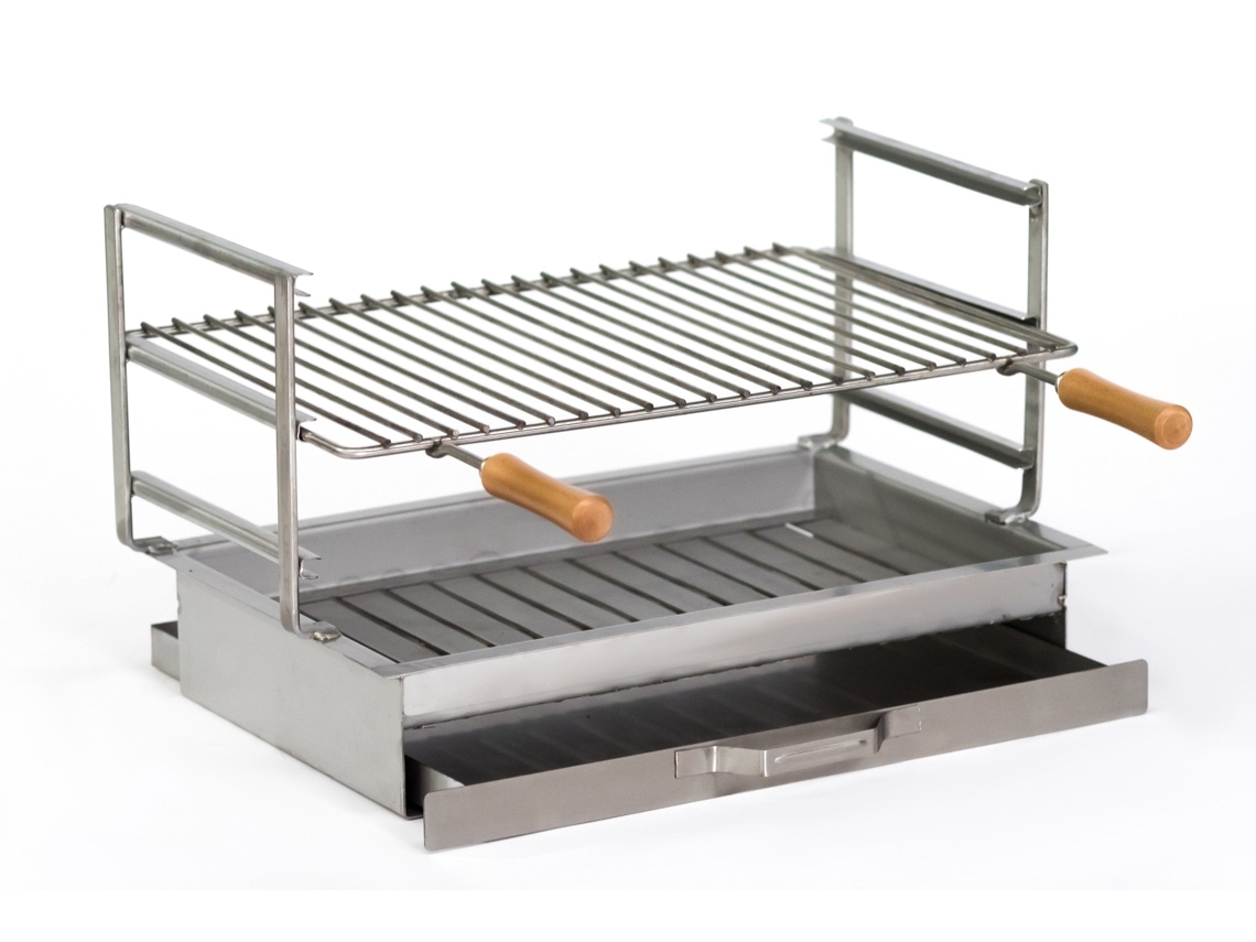 Barbacoa de acero inoxidable de 60 cm