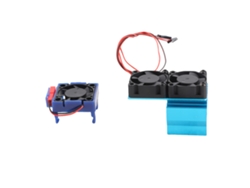 Conjunto De Motor Esc Duos Con Ventilador Y Aluminio-plástico Azul De 5 V Para Slash Stampede Rustler Hoss 4x4 Velineon Vxl 3s