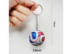 Lfengero Mini Balón Copa 2026 Canadá-méxico-ee.uu., 3,8cm, Cadena Metálica, Accesorio Coleccionable Para Hinchas De Fútbol.
