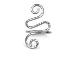 Anillo de tensión ajustable para ganchillo, aleación, hilo, bricolaje, blanco