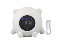 Reloj Despertador Digital Con Ruido Blanco Recargable Bluetooth 17 Niveles De Volumen De Silicona Para Adultos Niños Bebés