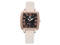 Reloj De Pulsera Analógico Elegante E Informal Con Correa Ajustable De Pu Y Movimiento De Cuarzo (blanco)