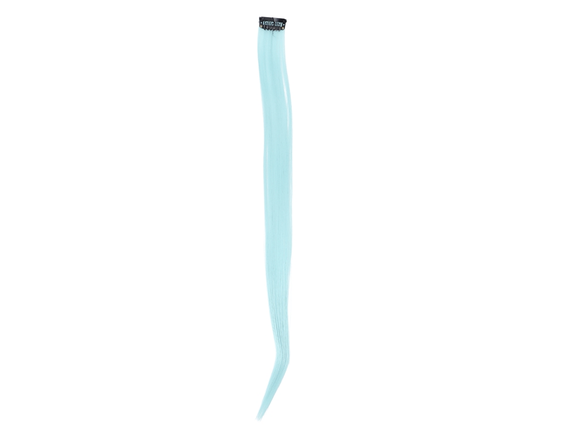 2026-extensiones De Cabelo Clip-on Cor Ciano Para Festa, 55cm, Fáceis De Usar, Perfeitas Para Cosplay E Eventos