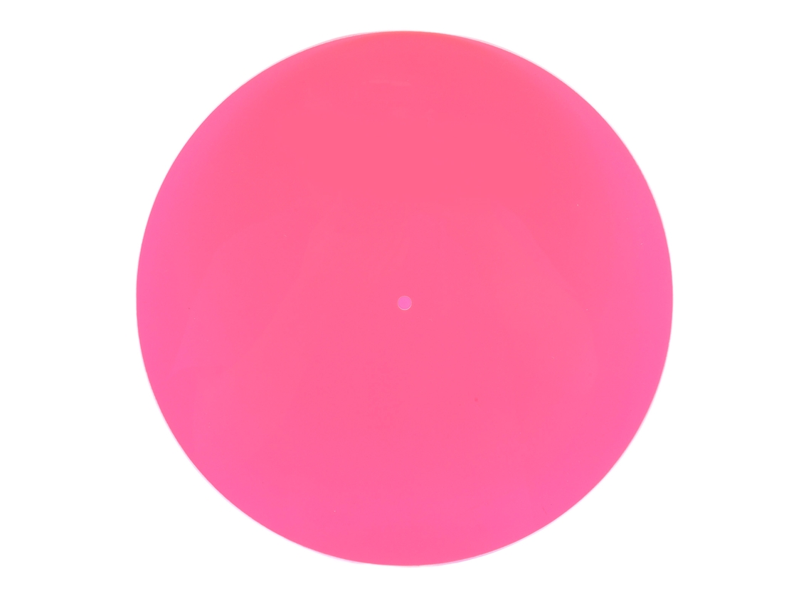 Alfombrilla Transparente De Acrílico Rosa Para Tocadiscos De 12 Pulgadas Con Bajo Nivel De Ruido Y Calidad De Sonido Mejorada.