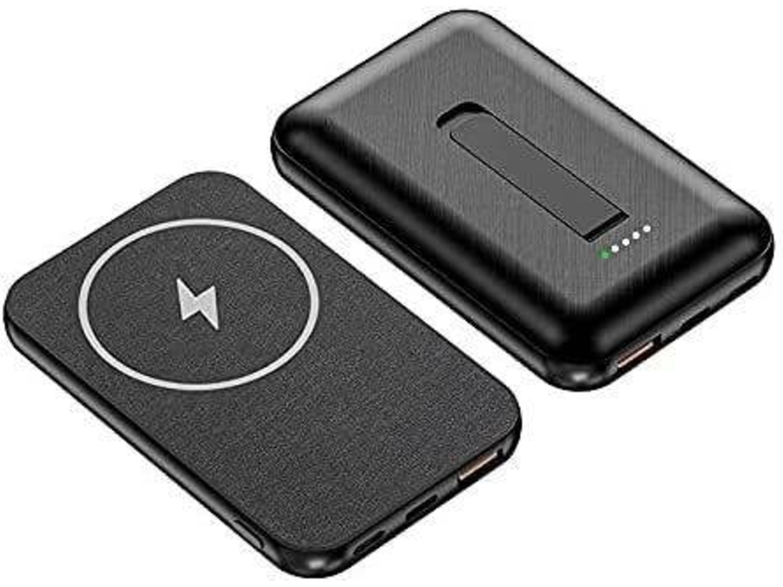 Cargador Banco Energia Sem Portátil Magsafe para iPhone 12 Pro Max YIZHOOD Negro