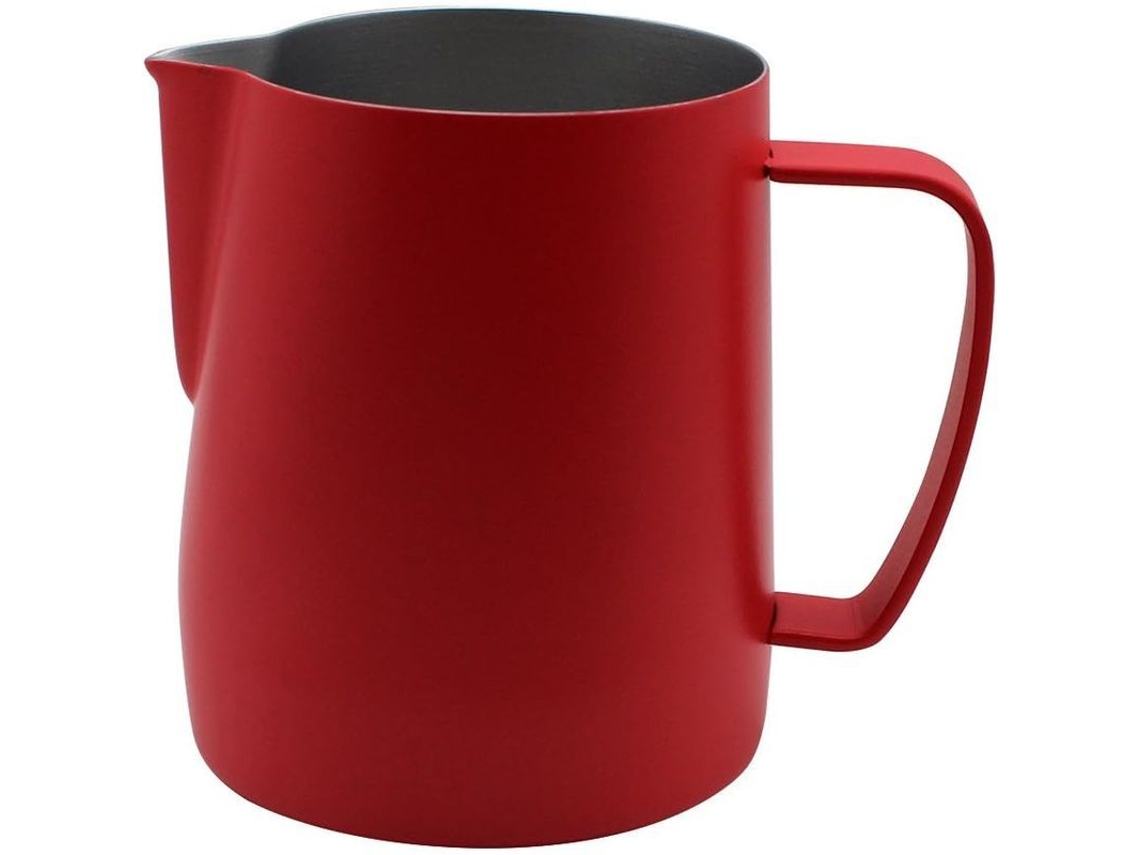 Jarra Aireadora De Acero Inoxidable 304 De 600 Ml Para Café Y Leche - Roja