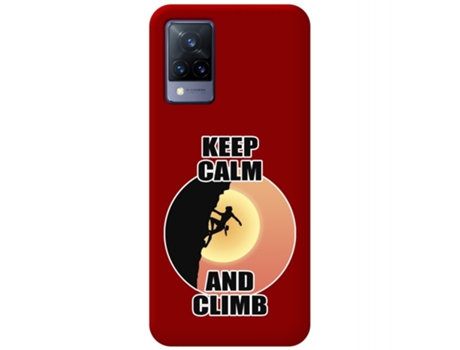Carcasa Vivo V21 5G TUMUNDOSMARTPHONE Silicona Líquida Dibujos Rojo