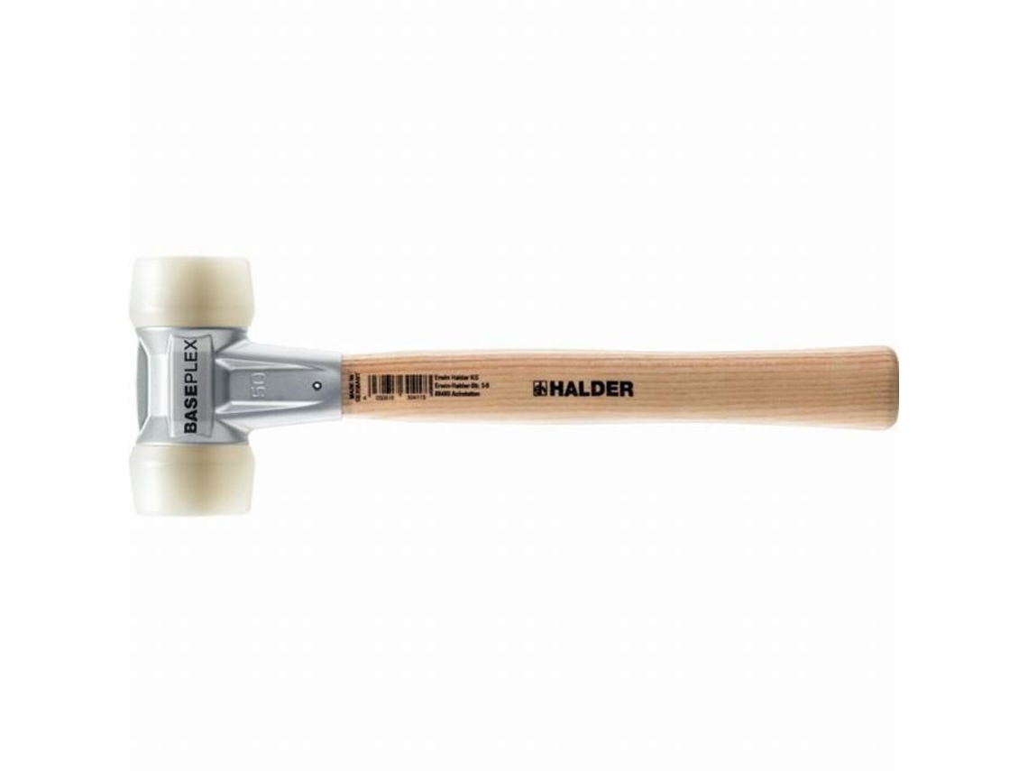 Martillo de nailon HALDER Baseplex de 25 mm para construcción ambiental/reparación de automóviles de metal