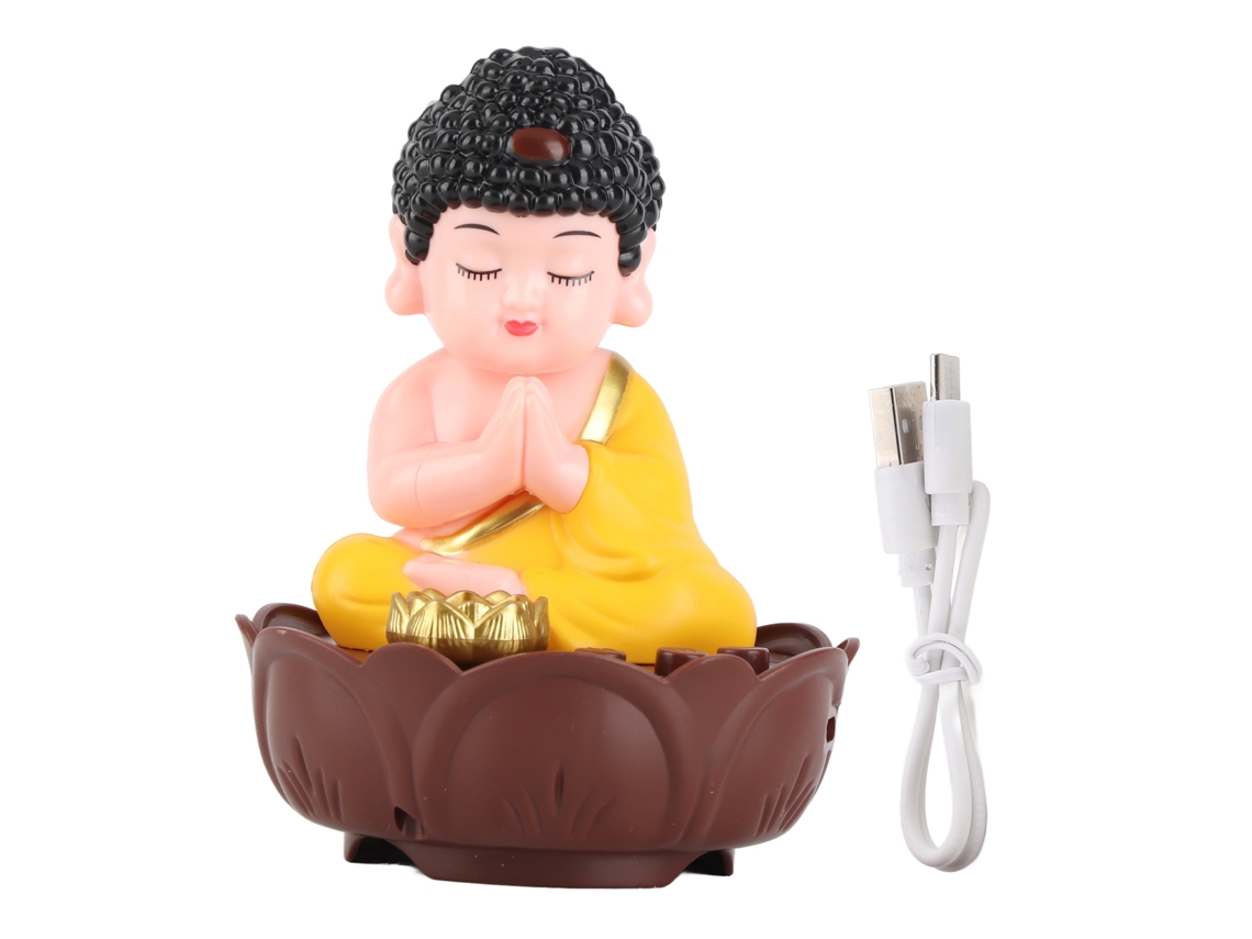 2026-figura De Buda Cantante Con Carga Usb Estatua Decorativa De Buda Para Escritorio Coche Restaurante