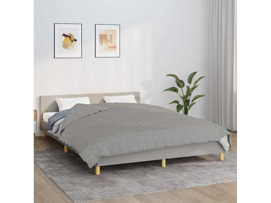 Manta Con Peso Tela Gris 220x235 Cm 11 Kg
