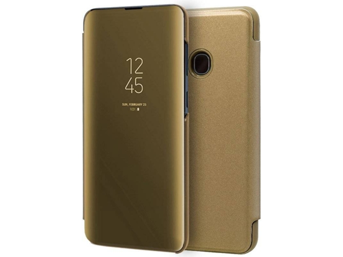 Funda Samsung Galaxy A20e COOL Clear View Dorado