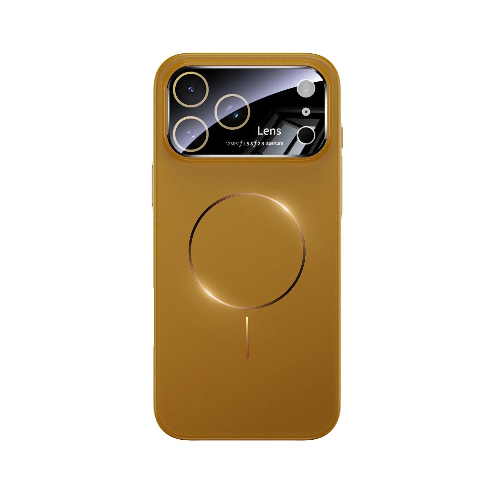 (khaki, Iphone 14 Pro Max) Funda De Protección De Lentes, Material De Pc Táctil, Funda De Carga Inalámbrica De Succión Magnética
