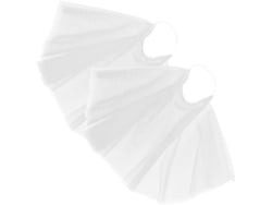 Mangas De Tul Blanco Desmontables Para Vestido De Novia, 2 Piezas De Poliéster, Elegantes Y Sofisticadas.