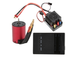 Motor Sin Escobillas S3650 5200kv Con Esc De 60a Y Tarjeta De Programación Para Coche Rc / 10 Compatibilidad