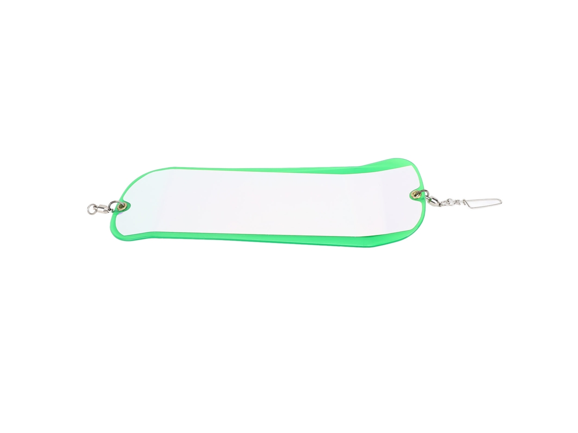 Iluminador De Pesca Luminoso De Doble Cara En Abs Para Pesca Marítima Y De Arrastre, 28 Cm, Verde Transparente.