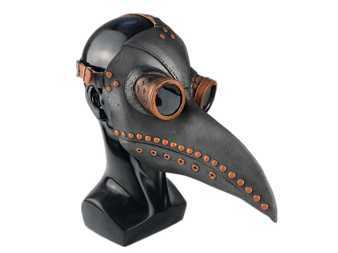 Máscara De Médico De La Peste Steampunk Con Pico Largo, Cuero Sintético, Ideal Para Halloween, Cosplay Y Carnaval.