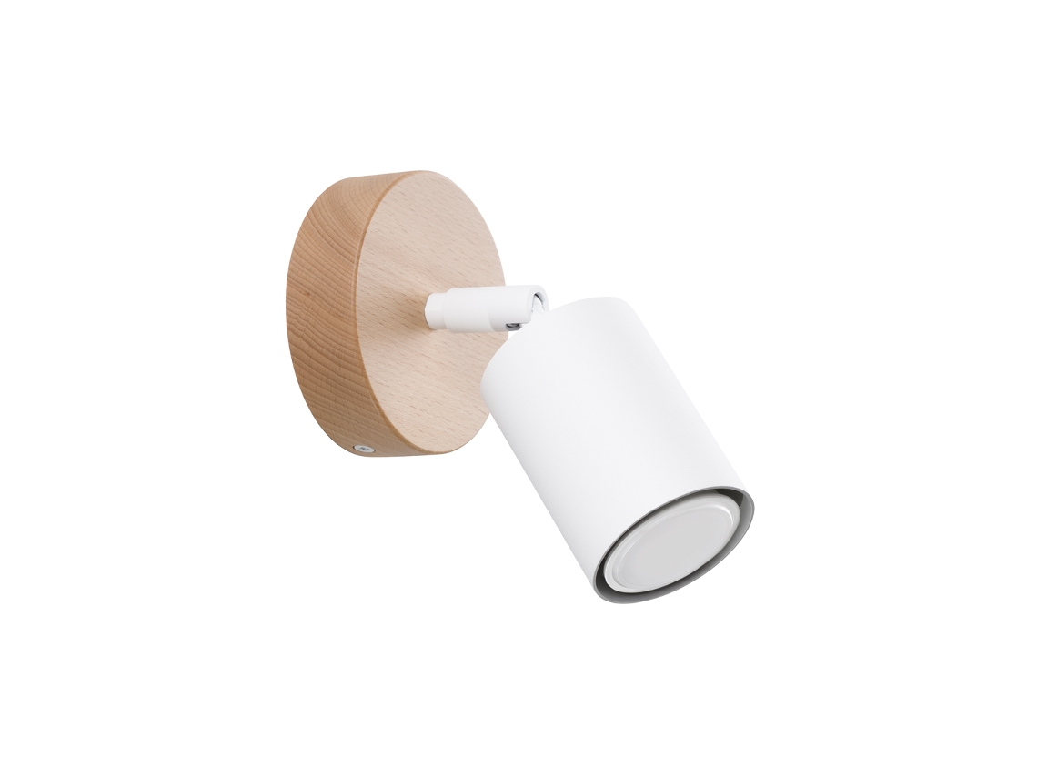 Sollux Sl.1285 Verdo Lámpara De Pared Gu10 Madera Blanca