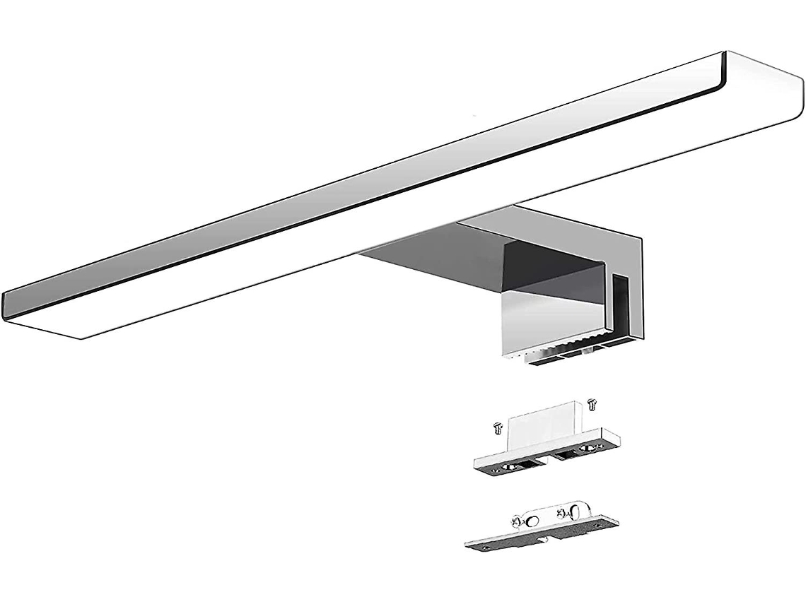 Rebe-lámpara Espejo Baño Led 30cm 5w 820lm 230v Blanco Frío 6000k Ip44 Clase Ii Instalación Clamp/pared/gabinete