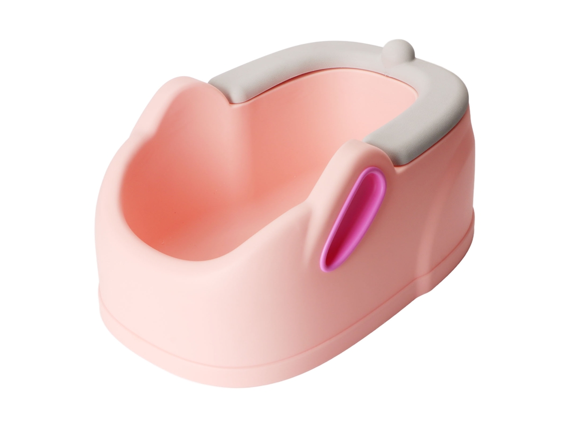 Lavabo Ergonómico Para Bebés, Ligero, Portátil, Con Asiento Suave, Pp Pu Rosa