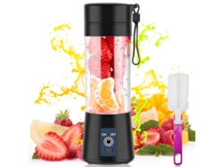 Vaso licuador portátil para batidos y smoothies 380 ml negro GERTIZ
