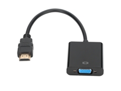 Adaptador Convertidor Hdmi A Vga 1080p Hd Portátil De Abs Pequeño Y Duradero Compatible