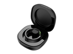 Caja De Carga Portátil De Carga Del Teléfono Móvil Del Caso 200mah Del Anillo Elegante Negro R02