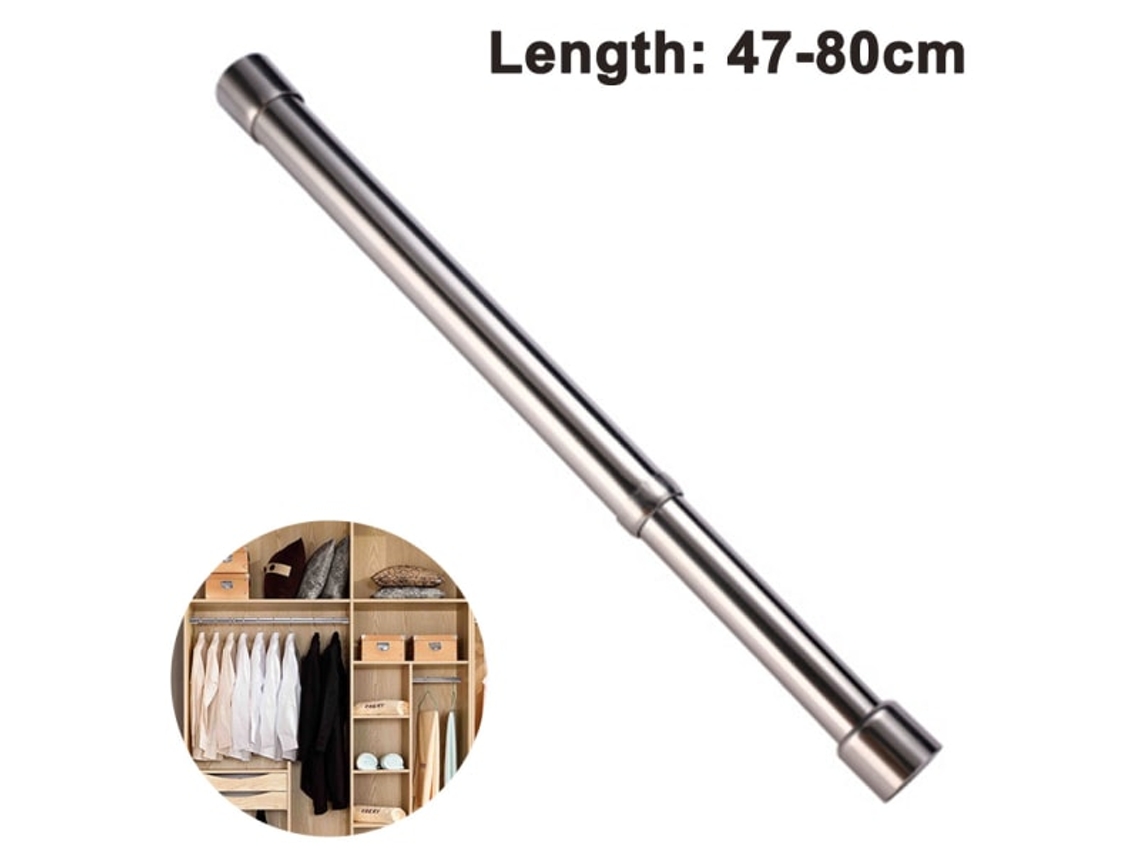 Armario extensible con barra de acero inoxidable 47-81cm