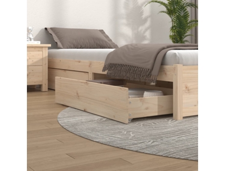 Conjunto 4 Cajón de cama VIDAXL Marrón (90x57x18 cm)