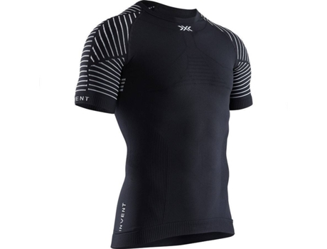 Camiseta de Hombre para Running X-BIONIC Invent Cuello Redondo Negro (XL)