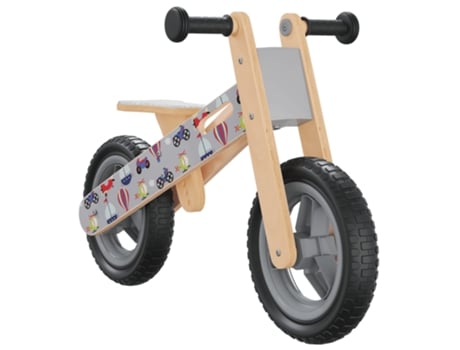 Bicicleta de equilibrio VIDAXL para niños estampado gris