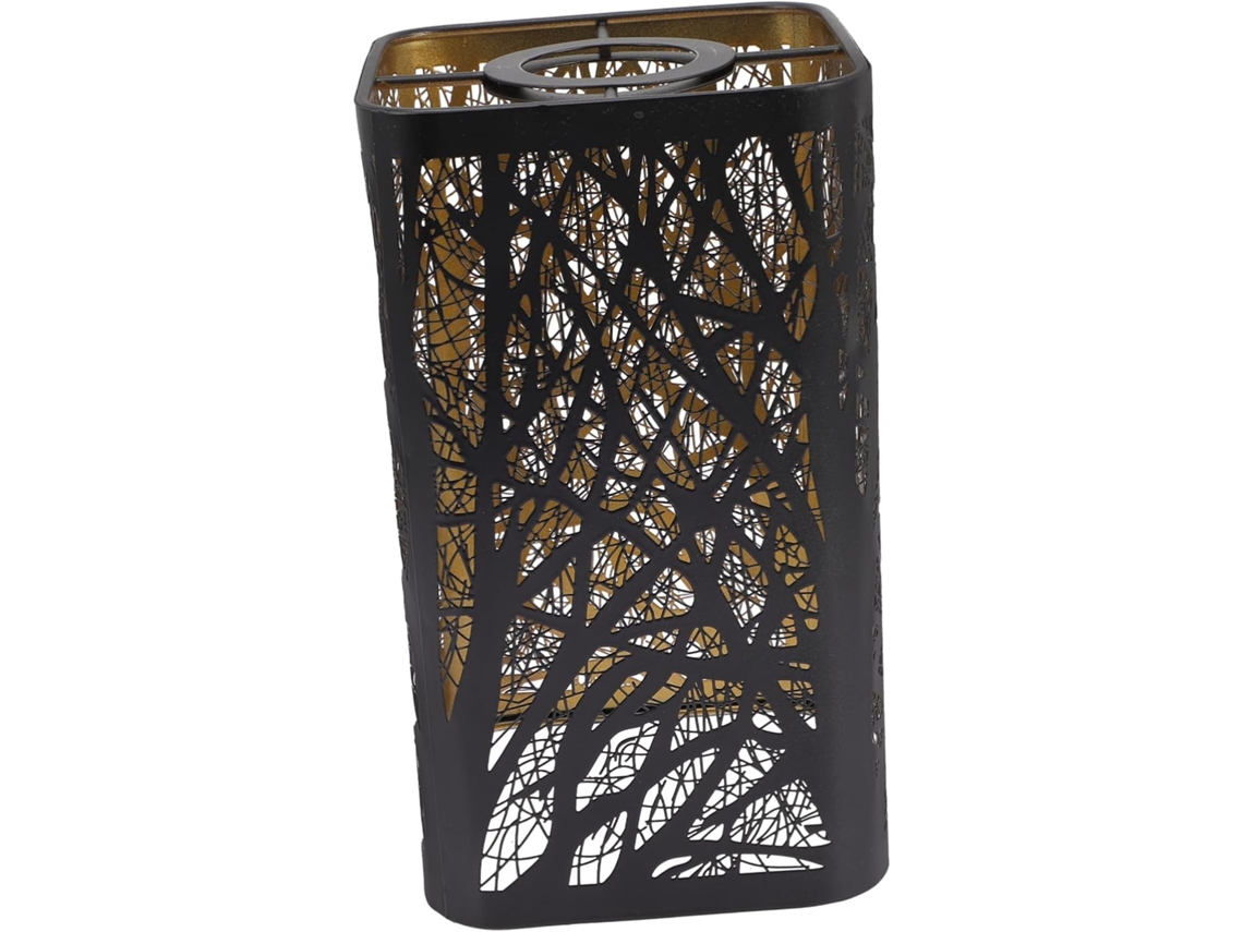 Fabricado En Metal Negro Con Motivos De Árboles, Protege Los Ojos Y Suaviza La Luz, Para Lámparas De Mesa Y